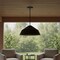 Homeroots 22" Black Aluminum Geometric LED Dimmable Outdoor Pendent Hanging Light 683466 - alternate 6
