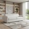 Homeroots 81" White Leather Sleeper Sofa 719432 - alternate 3