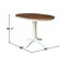 Whitewood Industries Rectangular Fixed Top Extension Pedestal Dining Table, 36 in W, 36.1 in L, 48 in H, Parawood K79-36RXT-27B-6B - alternate 5