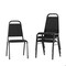 Flash Furniture HERCULES Series Trapezoidal Back Stacking Banquet Chair in Black Fabric - Black Frame, 4PK 4-FD-BHF-2-BK-BK-GG - alternate 1