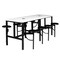 Regency Endure Standing Height Collaborative Table & Chair Set with 8 Pull-Out Stools, White Dry Erase Top 9008-WHT-DVN - alternate 1