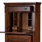 Homeroots 28" Brown Rubberwood Solid Manufactured Wood Secretary Desk With Three Drawers 389426 - alternate 5
