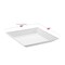 Smarty Had A Party 16 x 16 White Square with Groove Rim Plastic Serving Trays 24 Trays, 24PK 7916-CASE - alternate 3