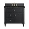 James Martin Vanities Lorelai 36" Single Vanity, Black Onyx, w/ 3 CM Phantome Eclos Top 424-V36-BKO-3PHT - alternate 1