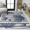 Jonathan Y Veronica Classic Beach Stripe and Palm Leaf Navy/Cream 3 ft. x 5 ft. Indoor/Outdoor Area Rug TSN402B-3 - alternate 5
