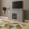 Homeroots 59in Brown Solid Wood Fireplace TV Stand 720016 - alternate 5
