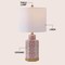 Jonathan Y Diana 23.5 in. Traditional Classic Ceramic and Metal Ginger Jar LED Table Lamp, Red/White/Brass Gold JYL3050C - alternate 8
