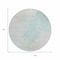 Homeroots 8' Pale Aqua Beige And Ivory Round Abstract Washable Indoor Outdoor Area Rug 617415 - alternate 6