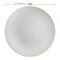 Smarty Had A Party 7.5" Gray with Gold Rim Organic Round Disposable Plastic Appetizer/Salad Plates (120 Plates), 120PK 937GG-CASE - alternate 5
