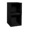 Regency Niche Cubo Wood Stackable Storage Bookcase Shelf Organizer Cube- Ebony Black, 2PK NCBO132PKEB - alternate 1