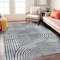 World Rug Gallery Contemporary Arch Knot Design Area Rug 5 ft x 7 ft Gray WR33GRAY5X7 - alternate 1