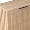 Homeroots 35" Oak Wood Textured Door Accent Cabinet With Two Doors 644523 - alternate 3