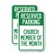 Signmission Church Member of the Month, 12'' X 18'' 2 Signs, Heavy Gauge Aluminum, 2PK A-1218-2PACK-24277 - alternate 1