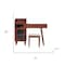 Homeroots 44" Walnut Wood Two Drawer Dresser 714279 - alternate 7