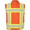 Ironwear Flame-Retardant Safety Vest Class 2 w/ Zipper & Radio Clips, Orange/Medium 1278FR-OZ-RD-MD - alternate 4
