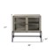 Homeroots 38in Gray Solid Wood Sideboard with Two Glass Doors 391991 - alternate 4