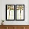 Homeroots Set Of Two Summer Breeze Funky Palm Trees Black Framed Wall Art, 2PK 568517 - alternate 3