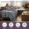 Lavish Home Oversized Ruched Faux Fur Blanket Plush Polyester Faux Fur Queen-Size Throw for Sofas & Beds HT-THROW1-SLV - alternate 5
