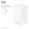 Vigo Marigold Modern White Matte Stone 18 in. L x 14 in. W x 5 in. H Rectangular Vessel Bathroom Sink VG04003 - alternate 3