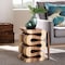 Bali & Pari Eliada Hand-carved Suar Wood Side Table 259-14284-ZORO - alternate 5