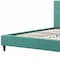 Homeroots California King Blue Modern Upholstered Square Stitched Platform Bed 303547 - alternate 4