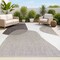 Jonathan Y Zia Modern Geometric Organic Shapes Cream/Black 3 ft. x 5 ft. Indoor/Outdoor Area Rug TSN306A-3 - alternate 1