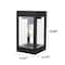 Techko Outdoor Solar Wall Light Edison LED Bulb Aluminum Metal Black Sconce STL-315-1 - alternate 6