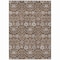 Homeroots 10' X 14' Chocolate Beige And Gray Floral Washable Indoor Outdoor Area Rug 605424 - alternate 4