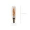 Satco 5.5 Watt T6 LED 2000K CCT Candelabra Base Clear Glass Amber Straight Filament Dimmable 120 Volt S14217 - alternate 4