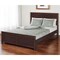 Homeroots Brown Solid Wood Queen Bed Frame 523666 - alternate 1