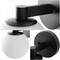 Jonathan Y Modernist Globe 5.75" 1-Light Metal/Frosted Glass Modern Contemporary LED Vanity, Black JYL3540B - alternate 6