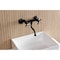 Kingston Brass Double-Handle Wall Mount Bathroom Faucet, Matte Black KS2110BEX - alternate 3