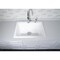 Kingston Brass 25" Cast Iron Self-Rimming Single Bowl Drop-In Kitchen Sink, 2-Hole, White GT252292 - alternate 4