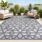 Jonathan Y Talaia Neutral Geometric Dark Gray 3 ft. x 5 ft. Indoor/Outdoor Area Rug IBZ102A-3 - alternate 1