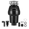 Vevor Garbage Disposal 1/2 HP Continuous Food Waste Disposer 3450 RPM 3-Bolt Connect JWM-331 - alternate 1