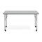 Flash Furniture Commercial Adjustable Height Rectangular Activity Table - Locking Casters-Gray XU-A2460-REC-GRY-T-A-CAS-GG - alternate 4