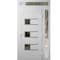 Vdomdoors Front Exterior Prehung Metal-Plastic Door, Manux 8933 White Silk, Side and Top Sidelite Transom, Of MANUX8933EXD-WS-W32+14xH80+14-LH - alternate 1