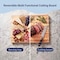 Happimess Eldridge Large 18"W x 12"D Handcrafted Acacia Wood Grain Thick Reversible Cutting Board w/Juice Gro CUT1001A - alternate 5