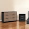 Homeroots Two Piece Black and Gray Bedroom Set 530261 - alternate 6