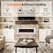 Edendirect 60-in W White Wall mount LED Flat wall Electric Fireplace with Remote Control Included ZR-WM60-WH - alternate 5
