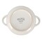 Gibson Elite Earlhart 2 Piece 6 Inch Ribbed Stoneware Soup Bowl Set with Handles in White 750123479M - alternate 3
