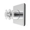 Kingston Brass Single-Handle Six-Way Diverter Valve with Square Trim Kit, Polished Chrome KS4041DX - alternate 1