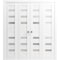 Sartodoors Sliding Closet Double Bi-fold Doors White Solid Core Modern Interior QUADRO4266DBF-WS-96 x 96 (4* 24x96) - alternate 1