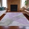 Homeroots 10' X 14' Lavender And Gray Abstract Washable Indoor Outdoor Area Rug 631838 - alternate 4