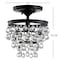 Jonathan Y Toronto 10" Metal/Crystal LED Flush Mount, Oil Rubbed Bronze JYL9028A - alternate 3