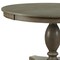 Homeroots 48" Gray Wood Pedestal Base Round Top Dining Table 631273 - alternate 4