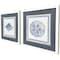 Homeroots Set Of Two Seaside Blues I White Framed Wall Art, 2PK 653899 - alternate 3