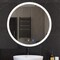 Fab Glass And Mirror LED Round Vanity Mirror, Wall Mounted Lighted Vanity Makeup Mirror with Anti Fog Dimmable Touch HC39RD - alternate 1
