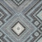 Homeroots 9' X 12' Pewter Charcoal And Sky Blue Tribal Washable Indoor Outdoor Area Rug 598152 - alternate 5
