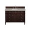 James Martin Vanities Brittany 48" Sgl Vanity, Burnished Mahogany, w/3 CM Siberian Silestone Top w/FreePower WirelessCharge 650-V48-BNM-FSFR - alternate 1